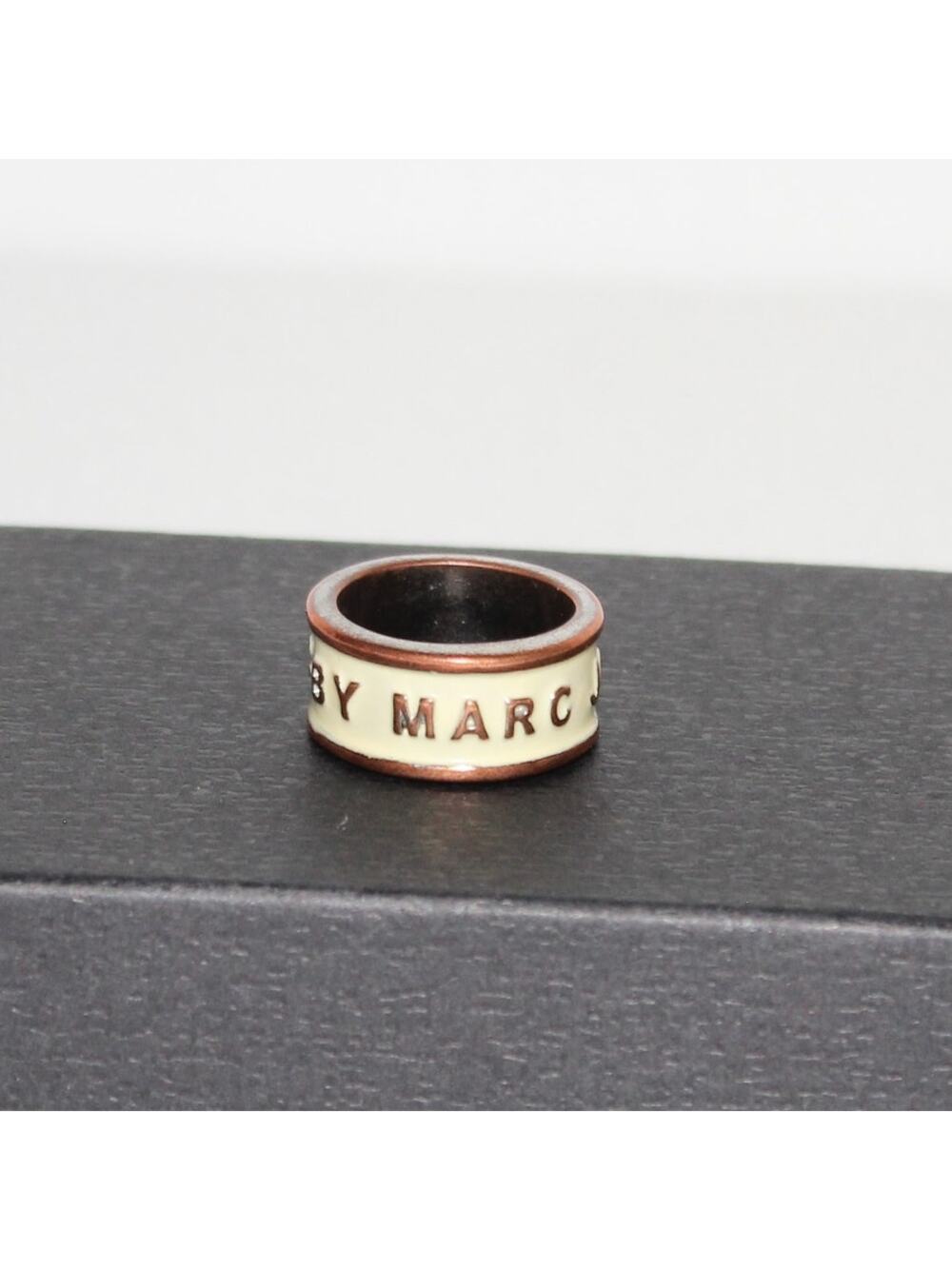 Marc Jacobs Logo Print Ring Size 6